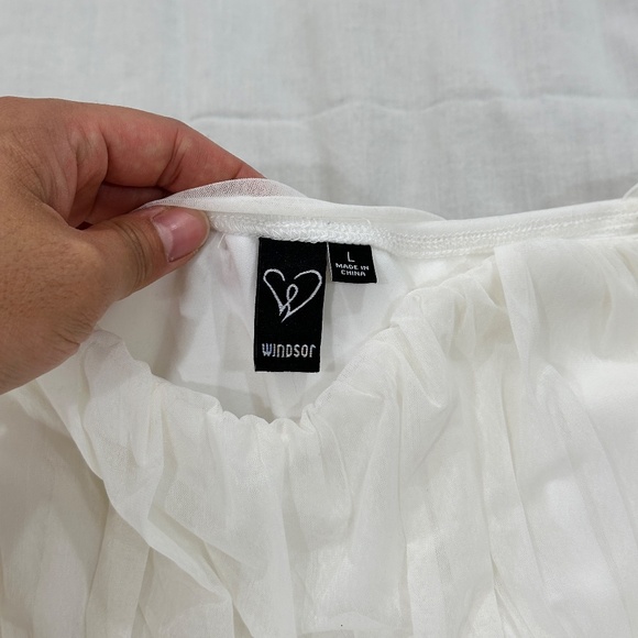 WINDSOR MESH RUFFLES DRESS - Picture 5 of 10